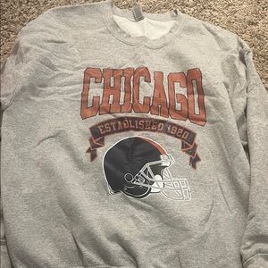 Vintage Chicago Bears Gray Sweatshirt